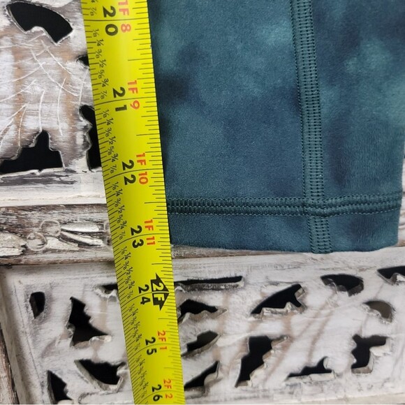 Victoria's Secret Green Tie Dyed athletic Leggings Side Pockets Womens Size Sm - Picture 11 of 13